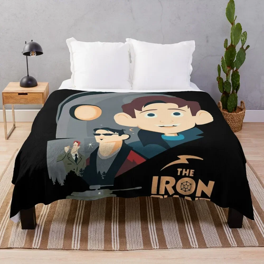 The Iron Giant - Animated Movie Artwork Throw Blanket Sofa Quilt Comforter Travel Blankets