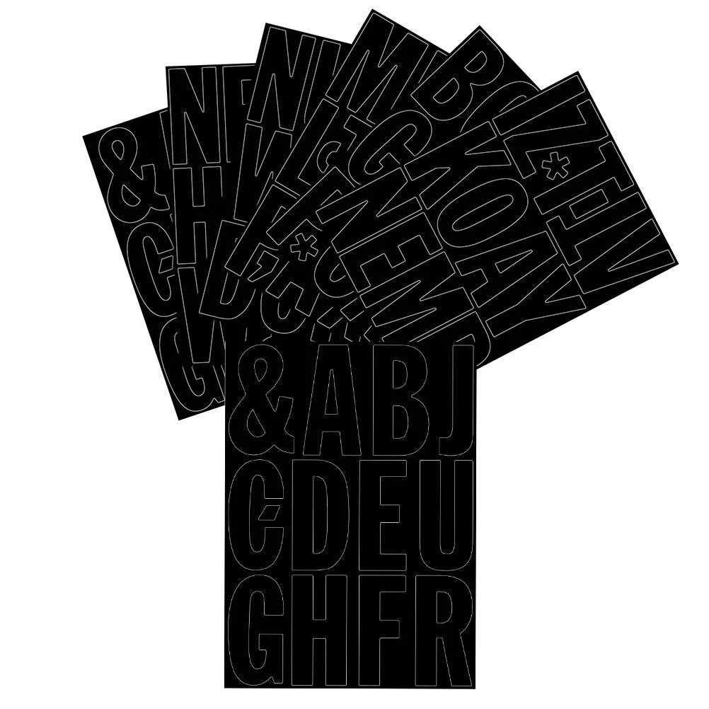

Waterproof Letter Stickers Labels Decals Letters Decorative Self-adhesive Alphabet Decorate