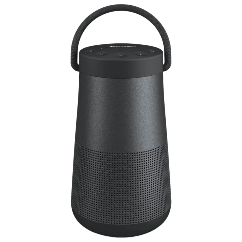 Cylindrical Portable Speaker with Carry Handle - 360-Degree Audio, Matte Finish, Long Battery for Outdoor Use