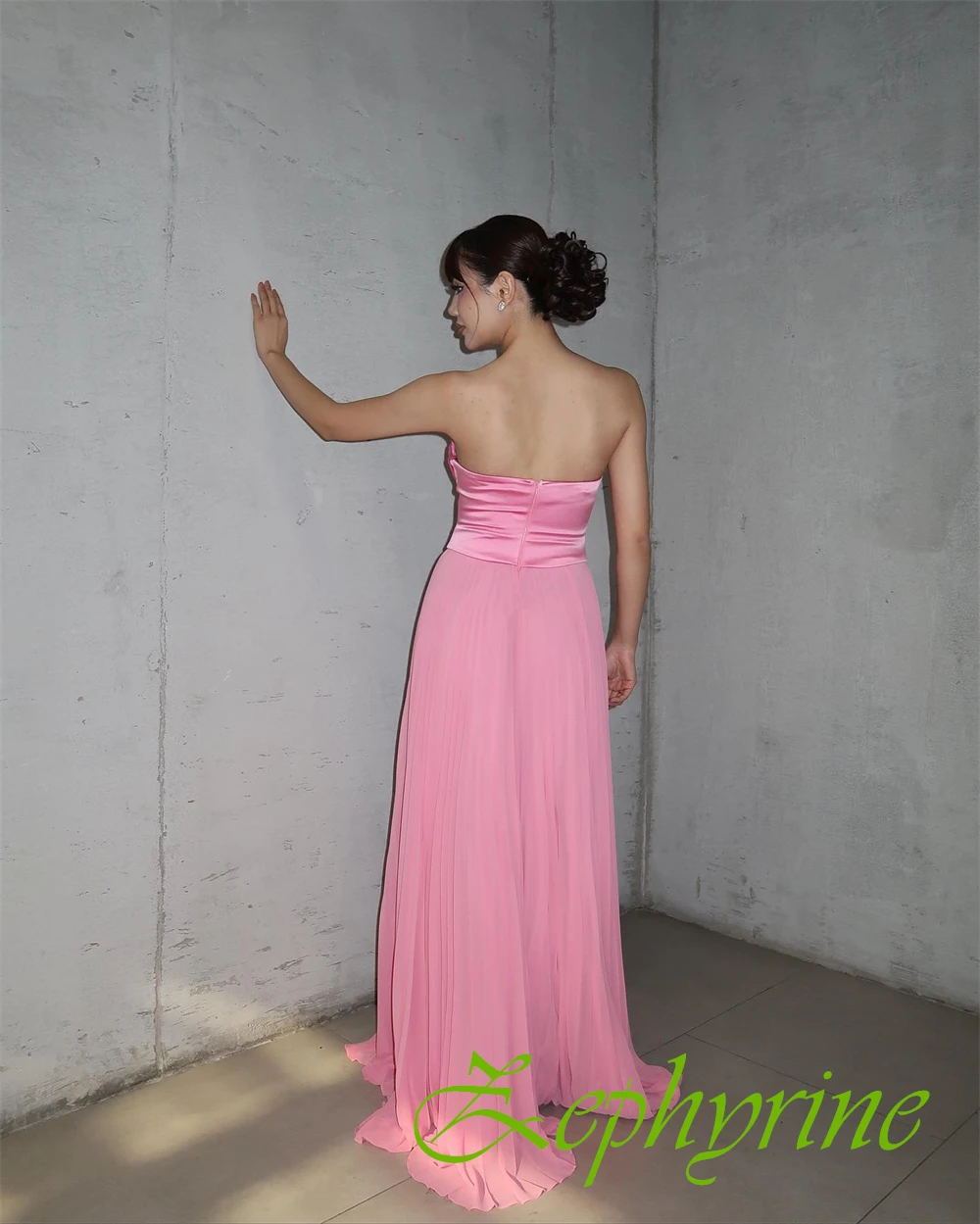 Customized Elegant Chiffon Straight Evening Dress Exquisite Sleeveless Prom Dresses High Quality Special Occasion Gowns