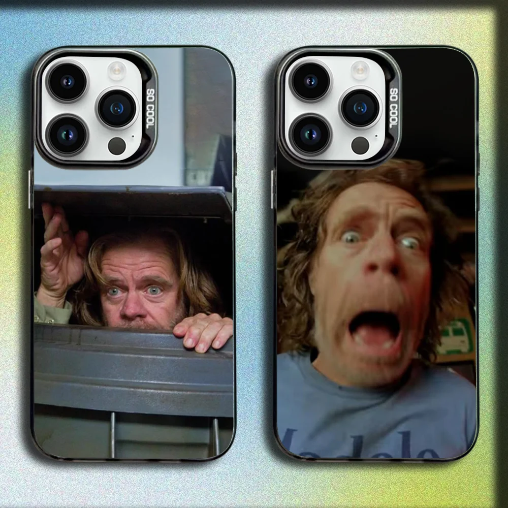 

Funny Actor W-William H Macy Phone Case For iPhone 16,15,14,13,12,11,Mini,Pro,SE,MAX Gray Matte Silicone Black Cover