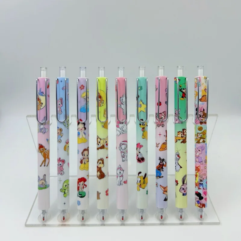 24 قطعة/الوحدة Kawaii ديزني الصحافة هلام القلم لطيف 0.5 مللي متر الحبر الأسود توقيع أقلام الترويجية هدية اللوازم المدرسية #4