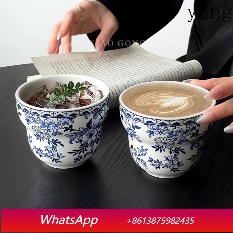 

LMM exquisite tea set cup high-end sense niche mocha latte ceramic cup latte cup