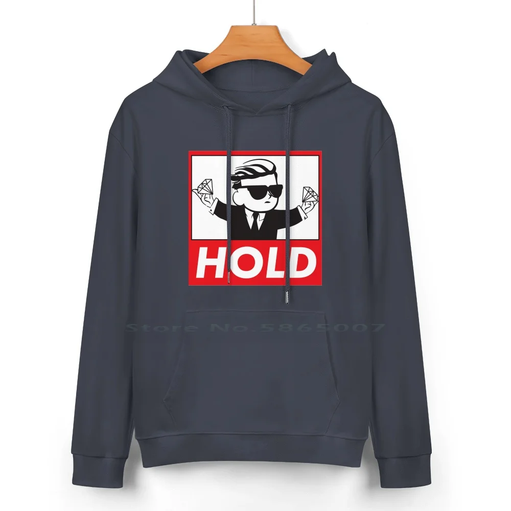 Hold-Diamond Hands Pure Cotton Hoodie Sweater 24 Colors Hold Amc Wsb Wall Street Bets To The Moon Stocks Stonks Game Stop