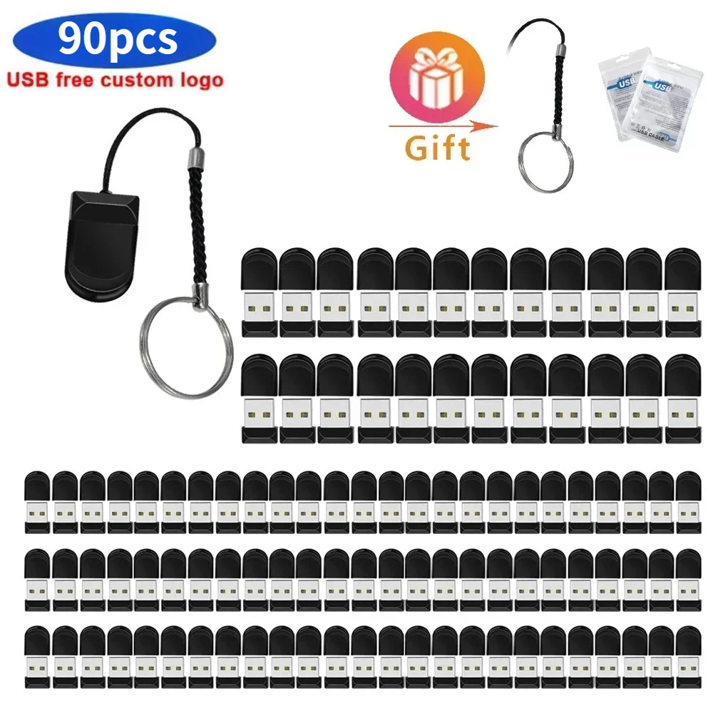 90pcs mini pendrive 4GB usb 2.0
