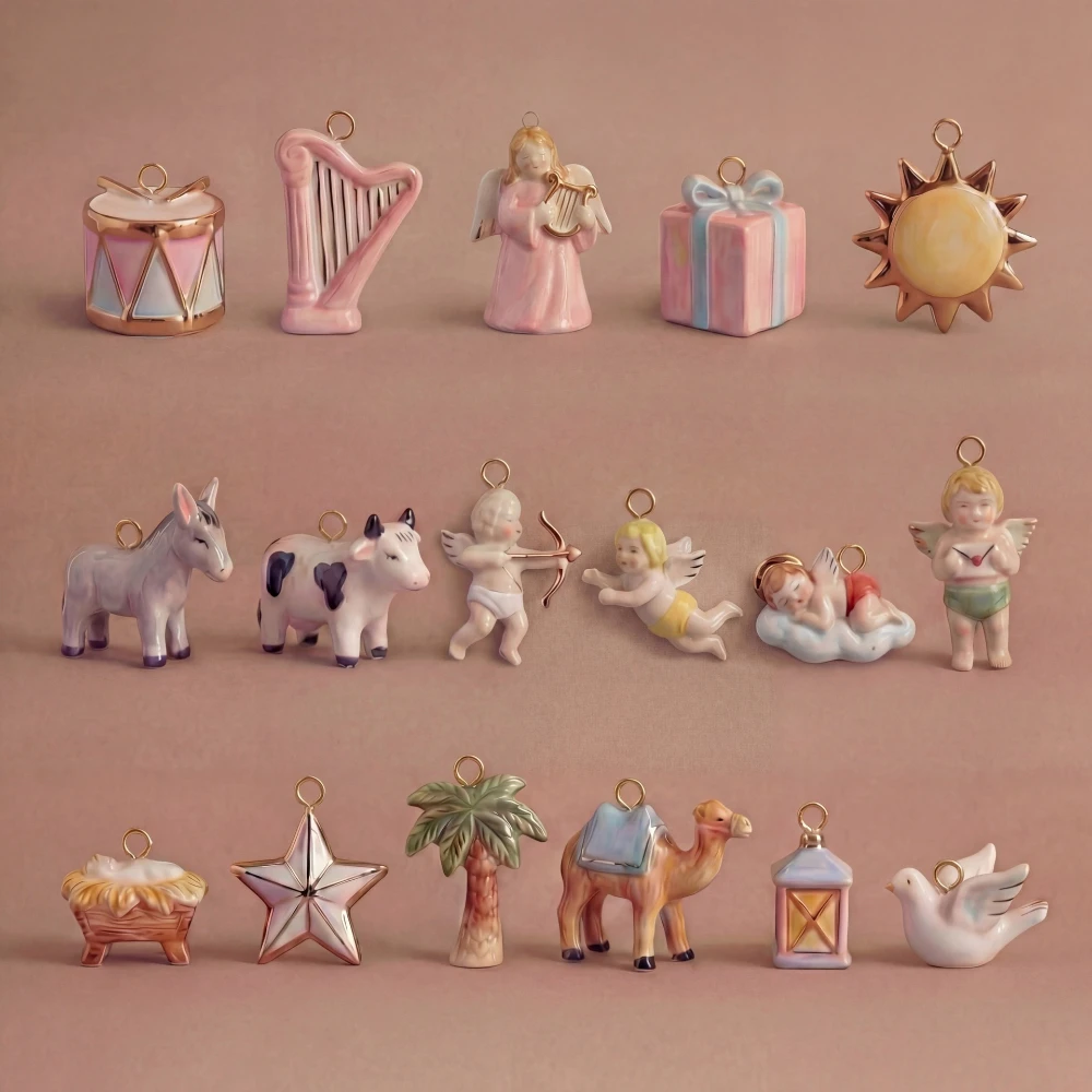 Einfacher und beliebter Anhänger im neuen Stil: Sonne, Pony, Kuh, Engel, Umschlag, DIY-Schmuckanhänger – Detail 1
