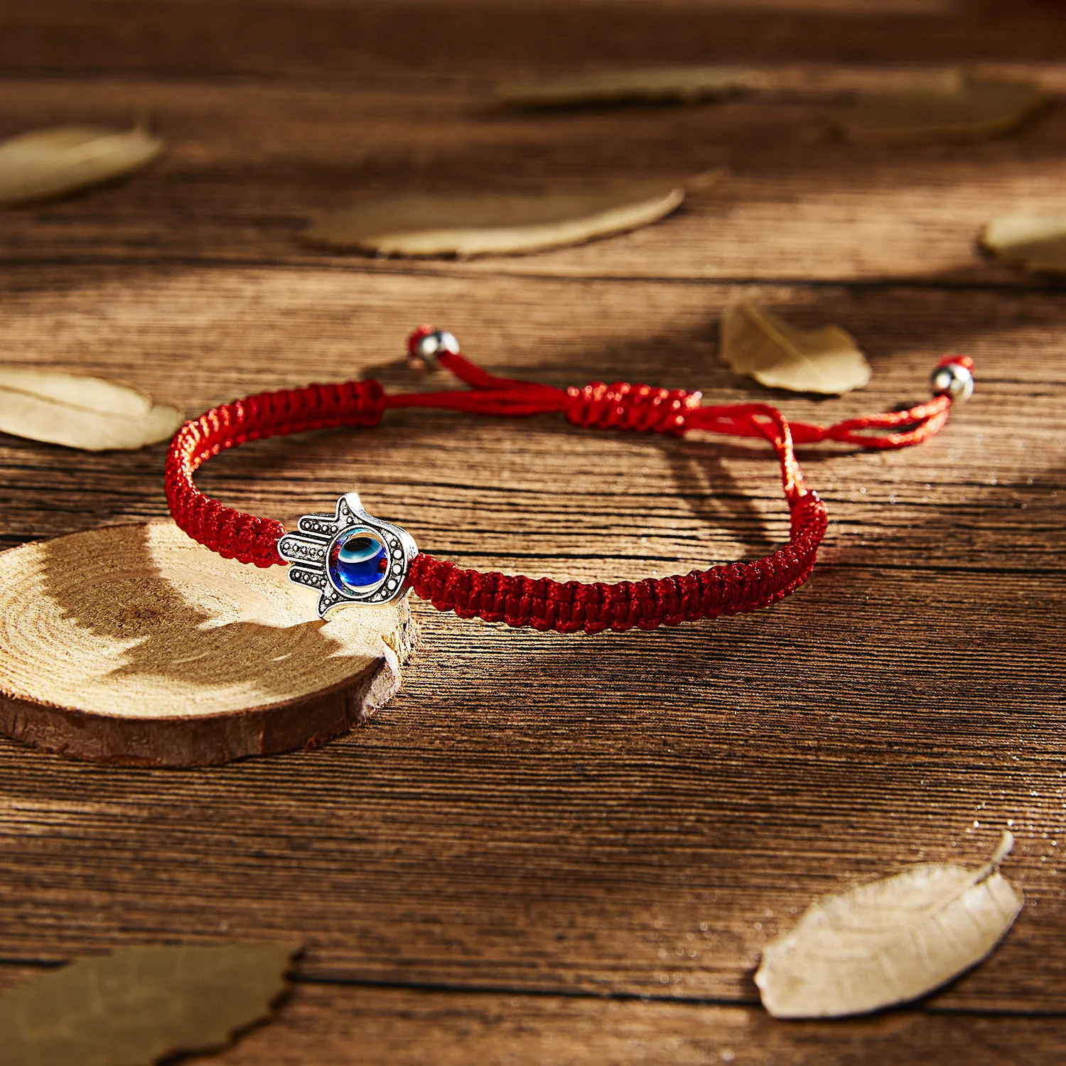 Hamsa Mão Ajustável Pulseiras de Cordas Vermelhas para Mulheres, Pulseira Turca Sorte Olho do Mal, Amuleto Trançado, Presente Da Jóia