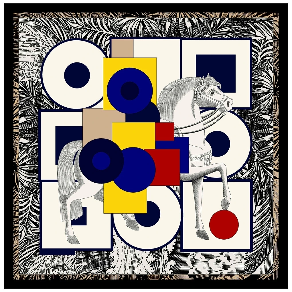 130 センチメートル女性大ショール模造シルクスカーフフランス新馬プリントスクエアバンダナ高級ハンカチヒジャーブスカーフ