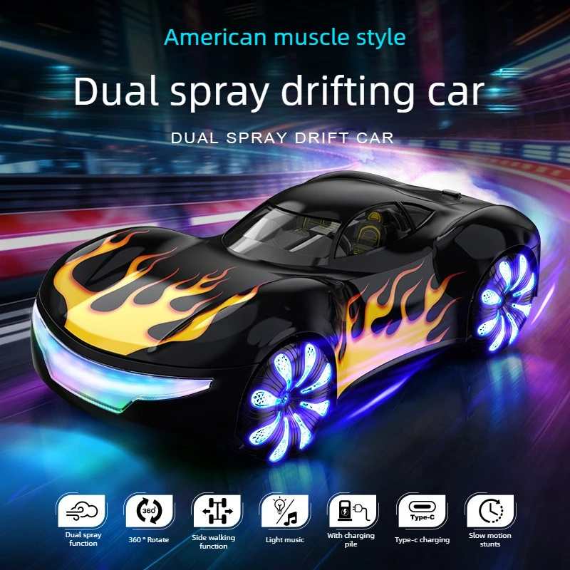Cool Stuff Toy Car Funny Gift-Gesture Sensing Remote Control Car,Light Music Fart Spray Rc Drift Car,Kawaii Rc Car Toys for Kids