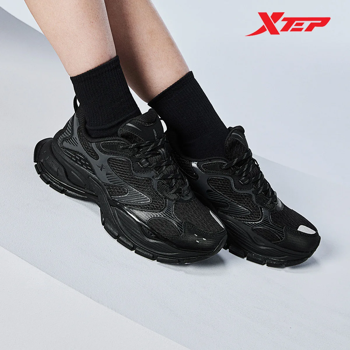 Xtep Basque Casual Shoes For Women 2024 Winter Comfortable Casual Shoes  Breathable Sneakers 876418320001