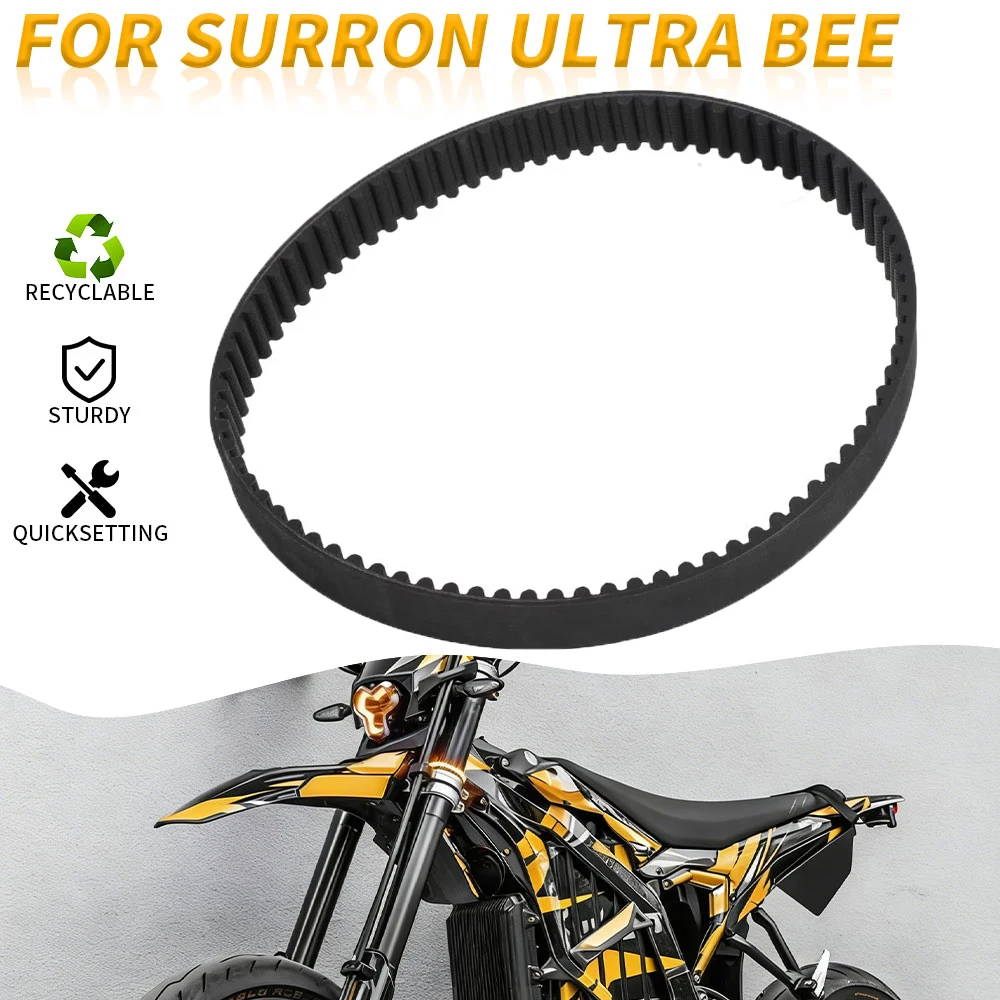 For Ultra Bee Ultrabee Sur-Ron Drive Belt Durable Rubber Timing Belt Motorcycles Oil Heat Resistance Motocross Accessories