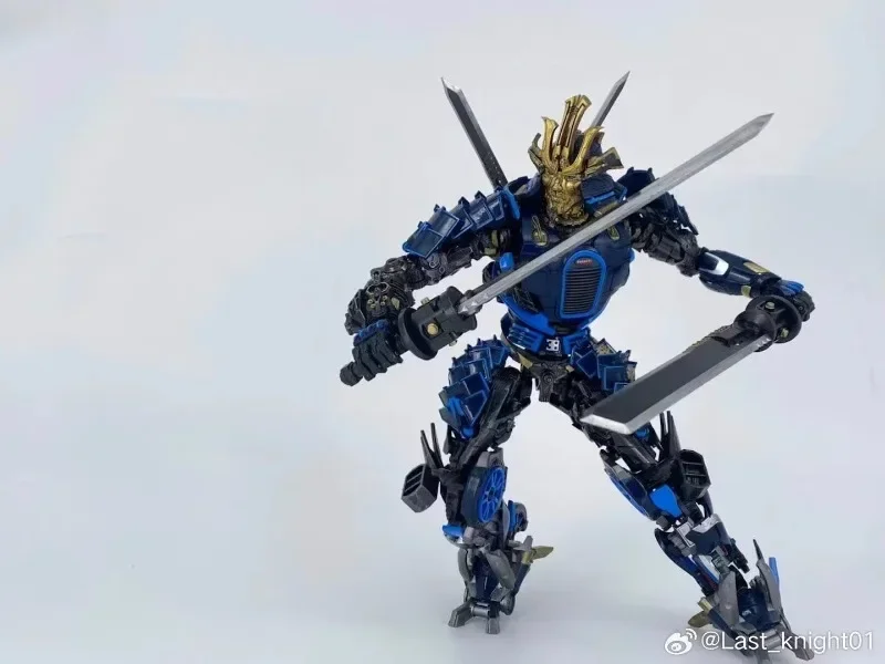 Transformation last knight lk01 LK-01 drift blauer Schwert kämpfer gepaart mit dlx robot action figur modell