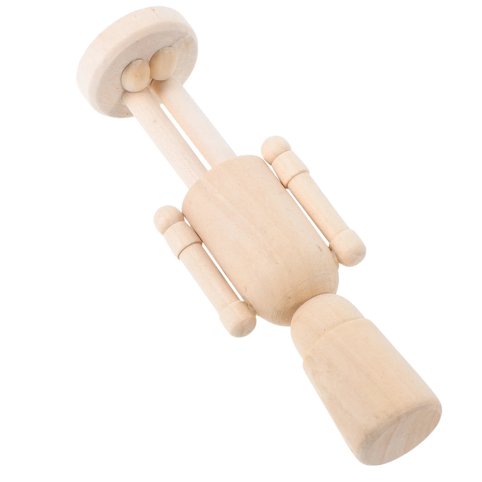 

Christmas Wooden Unfinished Nutcracker Soldier Beige Blank DIY Puppet for Holiday Crafts Festive Decor Nutcracker Soldier