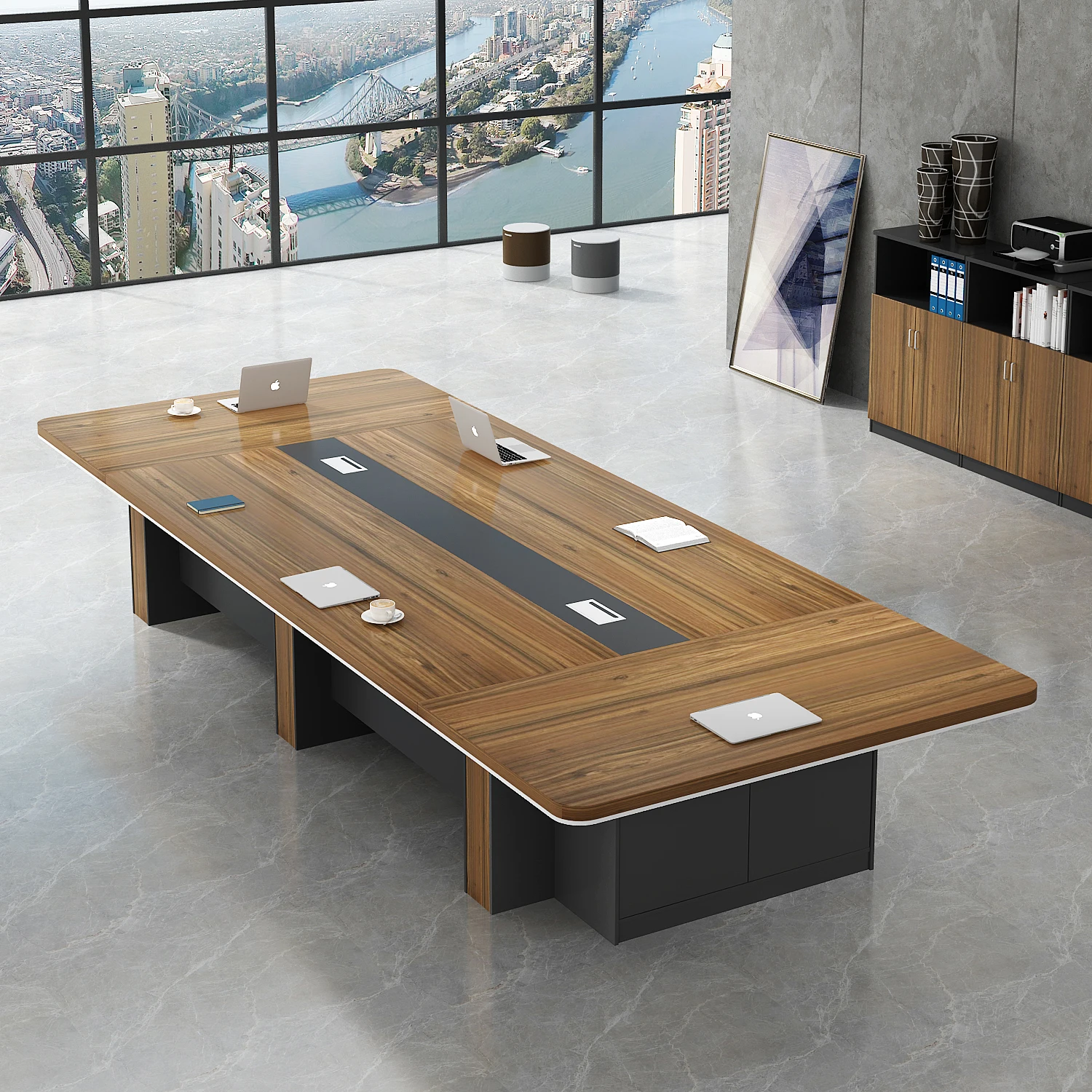 Boardroom Meeting Table Bureau Travail Mesa De Reuniones Office Furniture Modern Conference Tables And Chairs Executive Desk Set