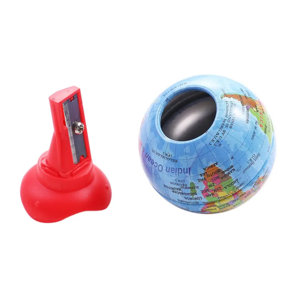 

Creative Portable Writing Sketching Stationery Pencil Cutting Tools School Office Supplies Globe Pencil Sharpener Art Supplies