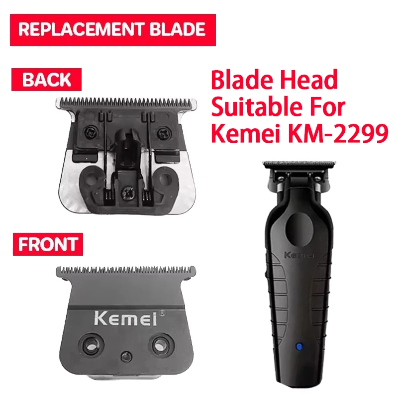 Cuchilla de repuesto para máquina cortadora de pelo profesional KEMEI KM-2299, accesorios para cortadora de pelo, cabezal de cuchilla 2299