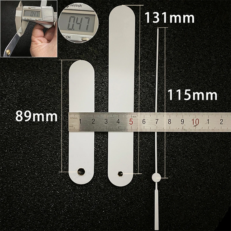 5sets Shaft White Hands 2655 (Just Hands) Metal Aluminum Material Quartz Clock Accessory High Quality DIY Kits