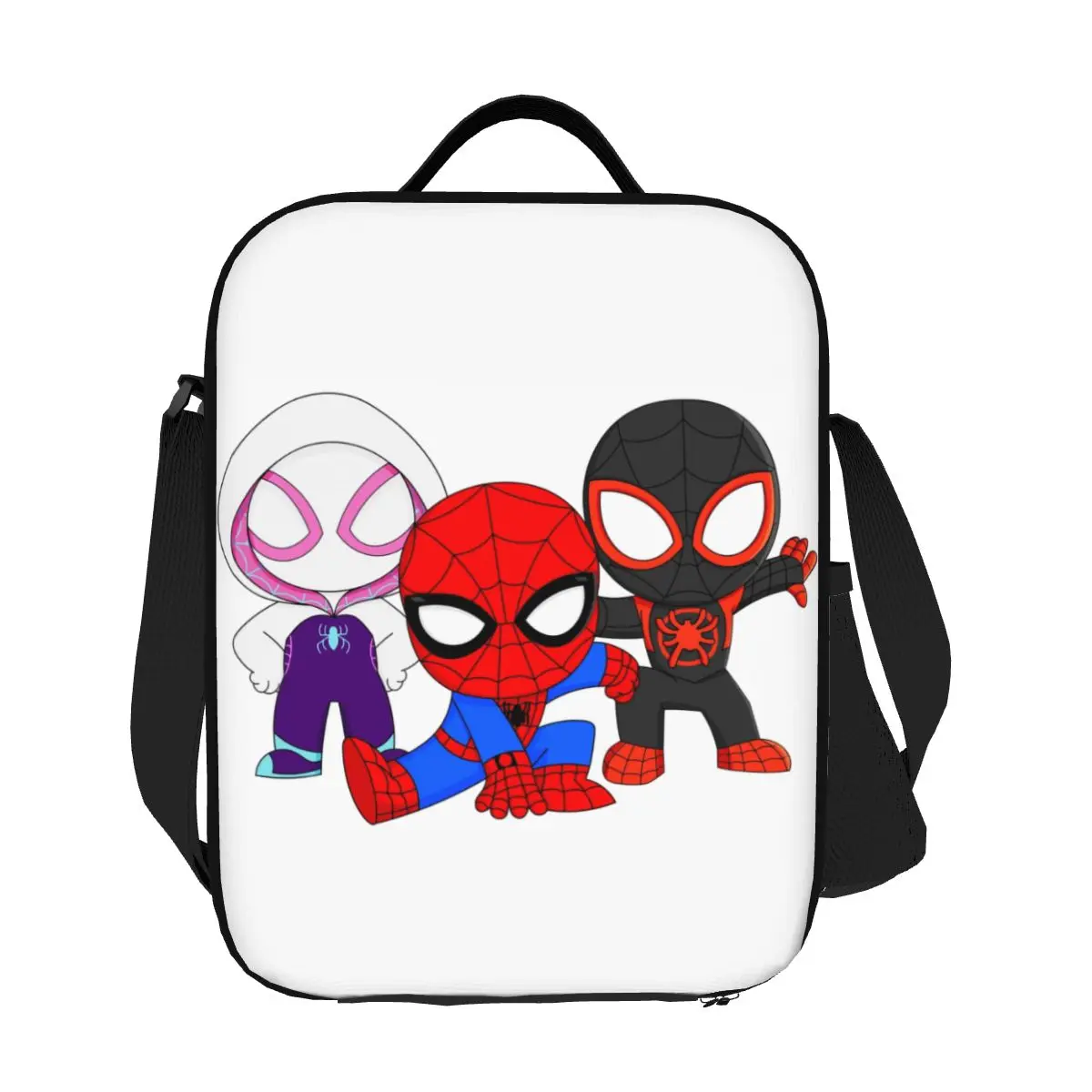 

Custom Ghost Spider Girl Insulated Lunch Bags for Women Portable Cooler Thermal Food Lunch Box Kids School Children