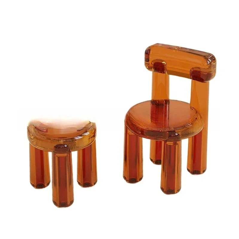 

Nordic minimalist, modern designer, transparent resin chair, living room leisure chair