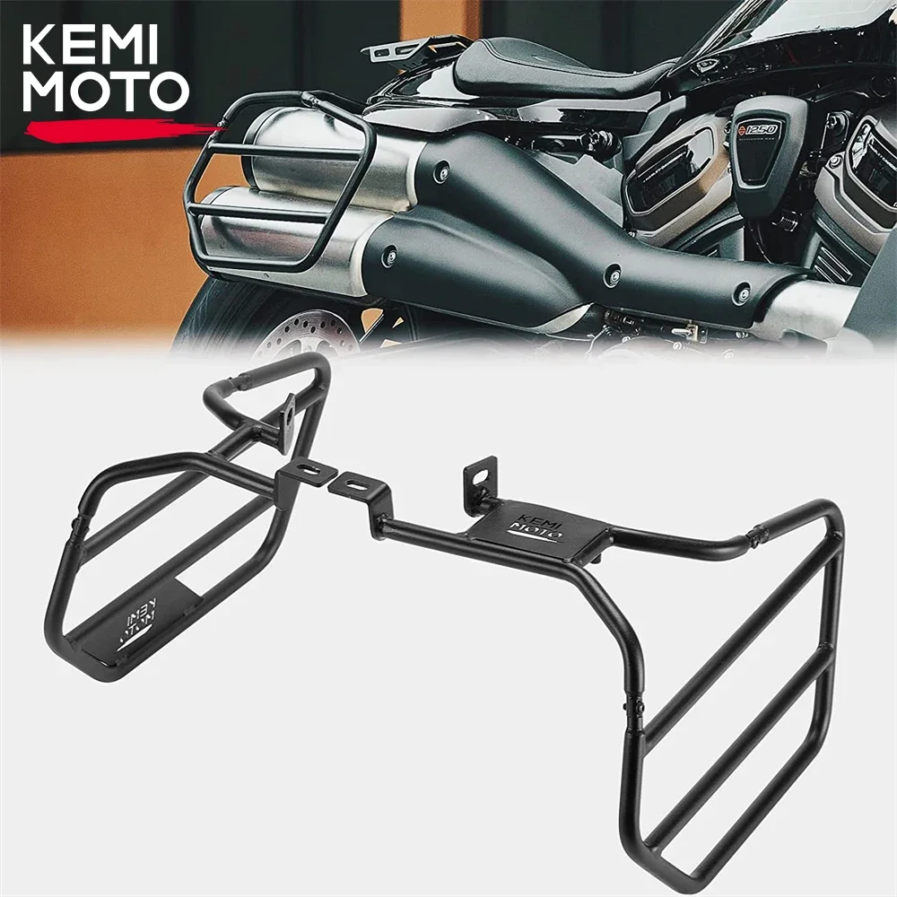 Motorcycle Saddlebag Guards Support Kit Saddle Bags Bracket Mount Kit for SS1250 Sportster S 1250 RH1250 2021-2023 Accessories