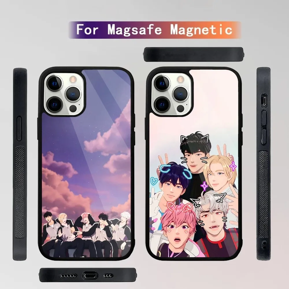 

Kpop P-PLAVE Phone Case For iPhone 16,15,14,13,12,11,Plus,Pro,Max Mini Magsafe Magnetic Wireless Charging