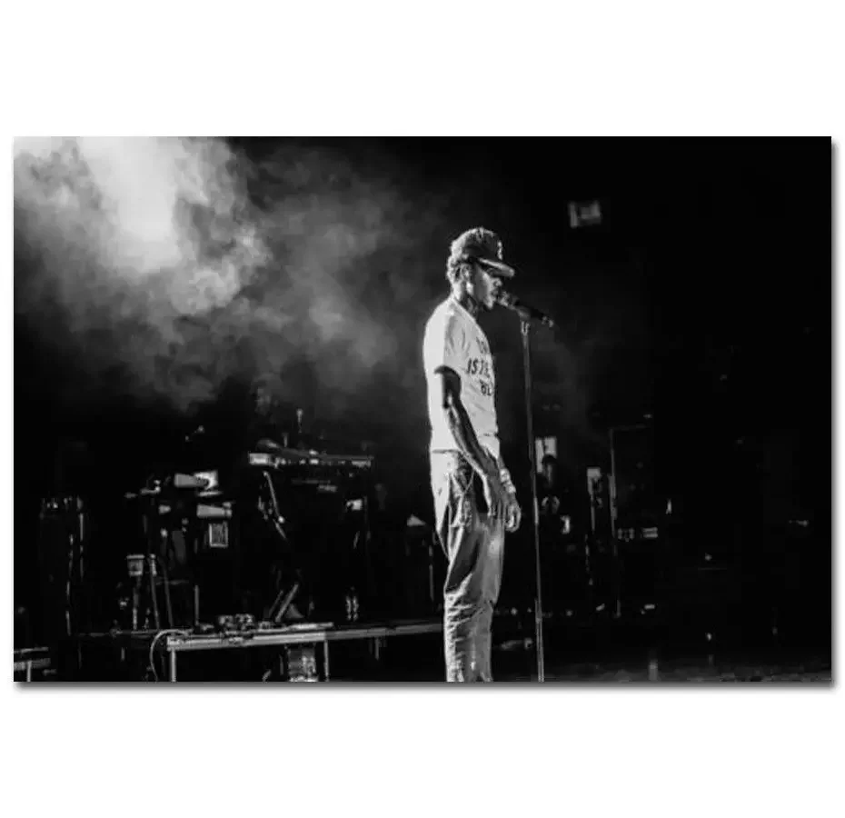 Hot Chance the Rapper Hip Hop Rap Music-Silk Art Poster Wall Sticker Decoration Gift