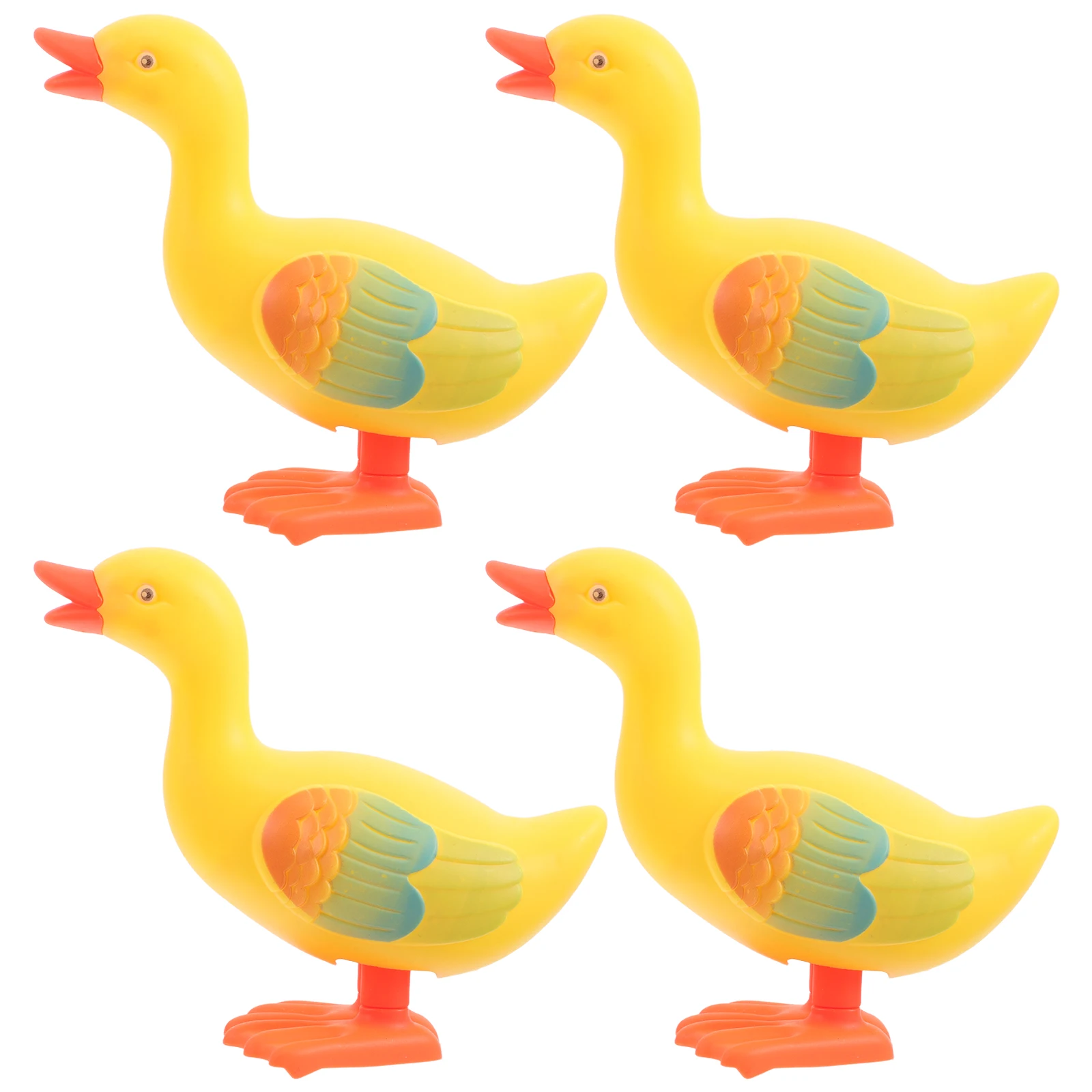 

4 PCS Clockwork Toy Duck Novelty Cute Stuff Birthday Supplies Jumping Gift Wind