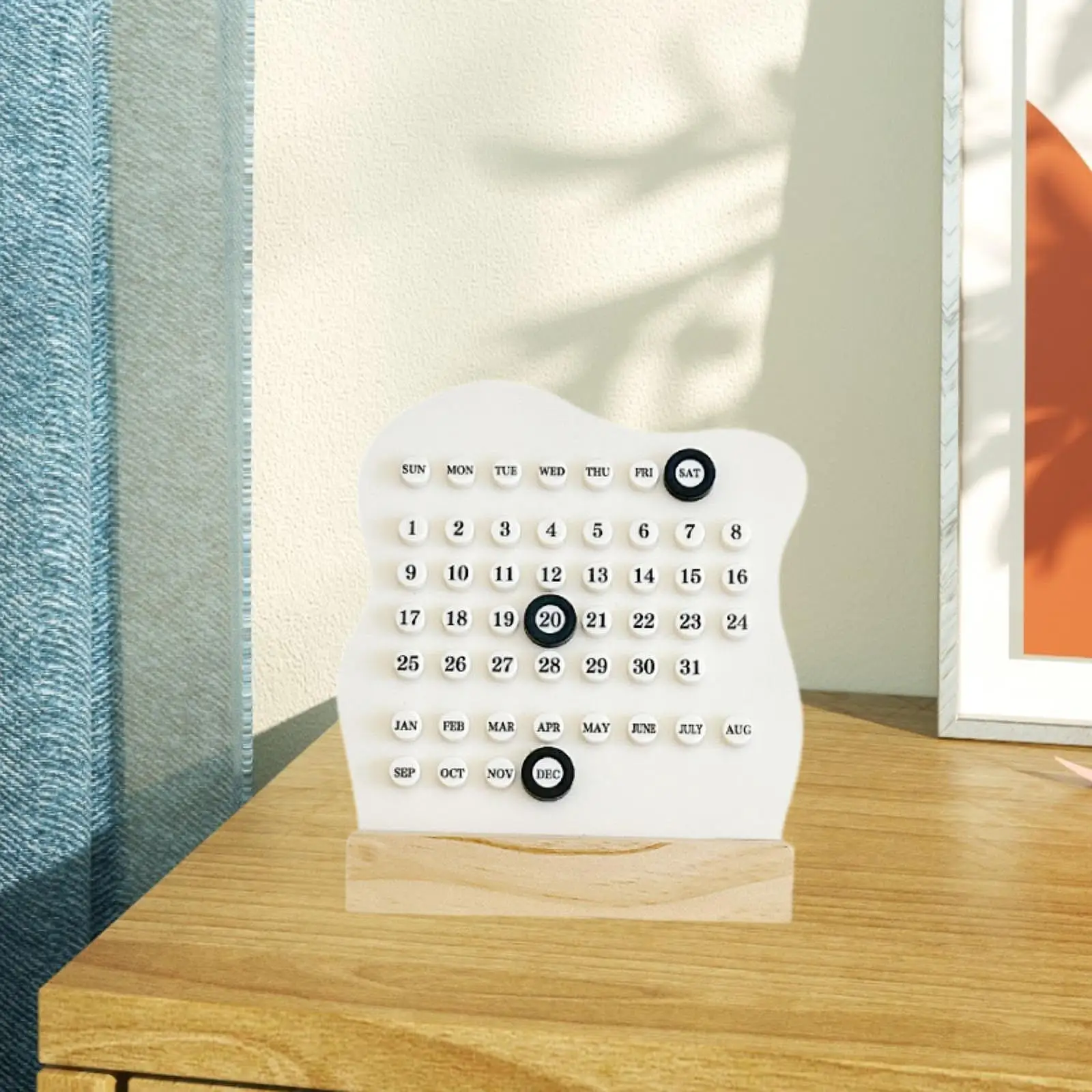 Desk Calendar Organization Unique Thoughtful Gift Elegant Cute Planner Calendar for Kitchen Desk Decor Living Room Work Office