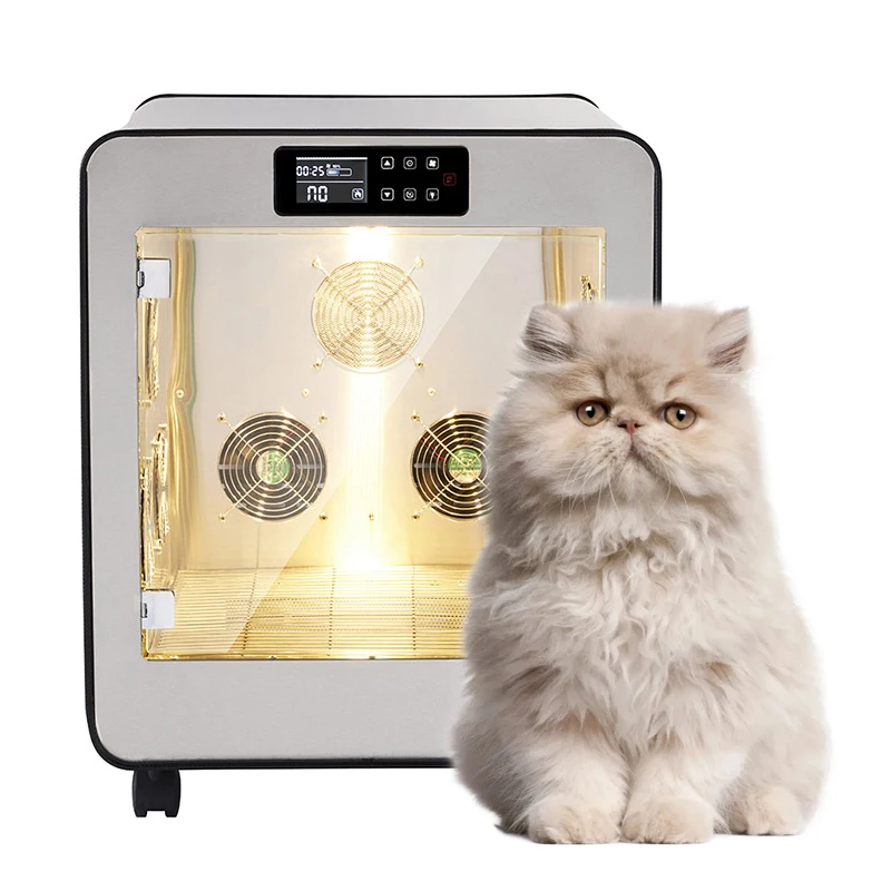 Stainless steel pet drying chassis hot air blower pet cabinet drying equipment dogs and cats
