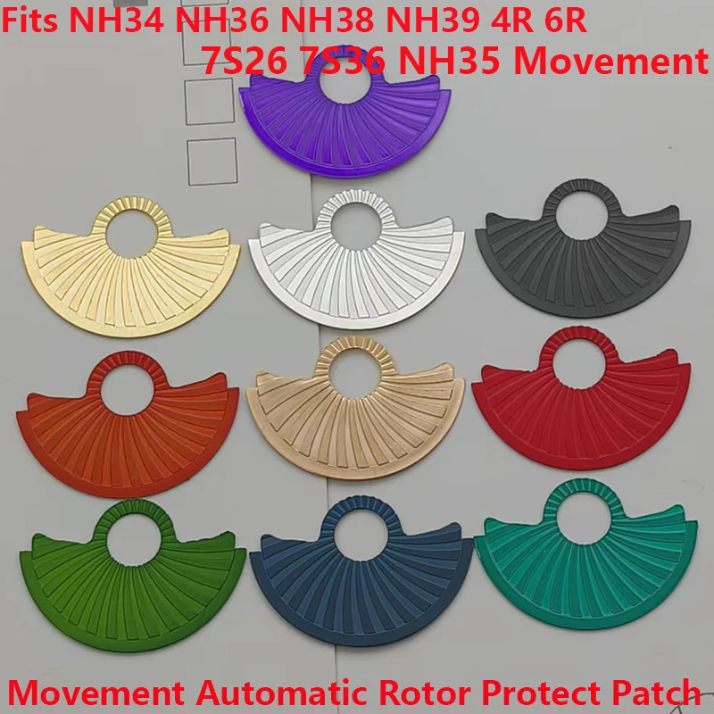 

NH35 NH36 Automatic Hammer Rotor Metal Patch Fits NH35 4R35 4R36 NH36 NH38 6R 7S Movement SKX007 Watch Rotor Repair Guard Parts