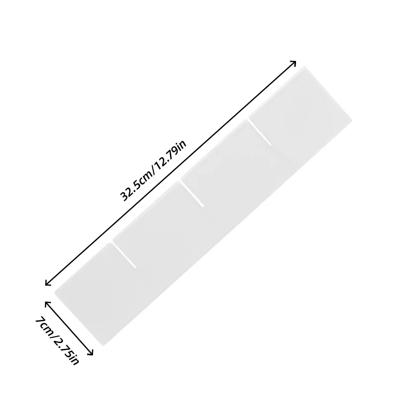 4pcs Transparent Partition Dividers for Drawer Organization, Freely Combined Compartment Organizer for Underwear and Socks