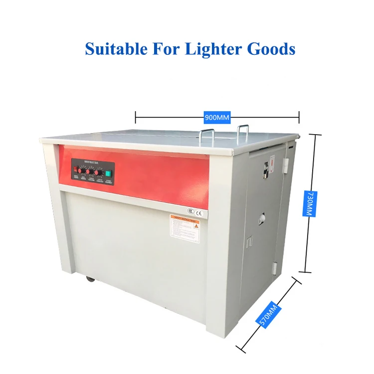Semi-automatic box with packaging packaging machine Carton strapping machine/pp belt strapping machine