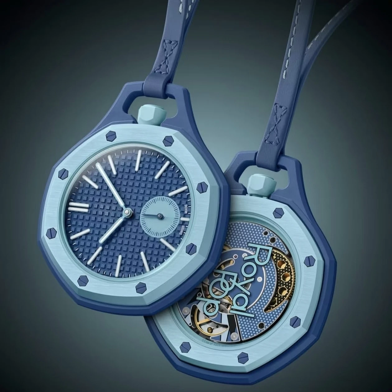 New Pocket Watch Wo strap configurations Pop Style Octagonal Quartz Pocket Watch Pendant Men's And Women's Fashion Lanyard Gift