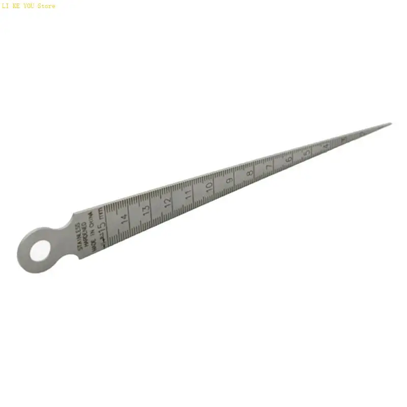 W3JE 0-15mm Stainless Steel Feeler for Gap Hole Taper Gauge Test Ulnar Metric I