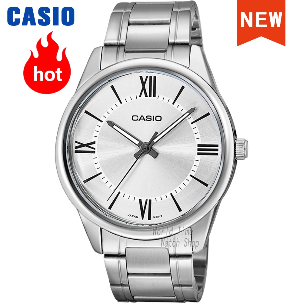 Casio Uhr für Herren Klassischer Business-Stil Analog Quarz-Uhr Reloj Casio Hombre MTP-V005D Serie