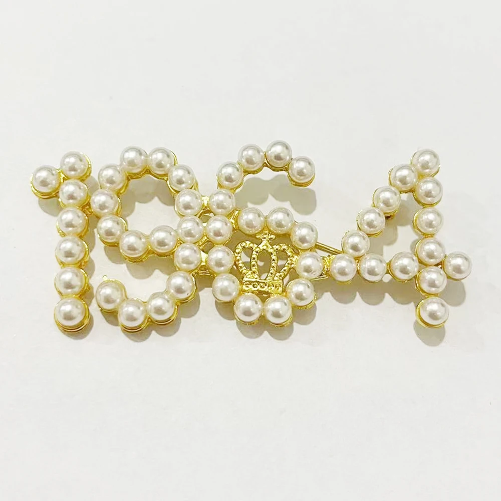 2pcs Delicate Sisters TLOD Logo 1964 Pearl Brooch Enamel Metal Digital Brooch