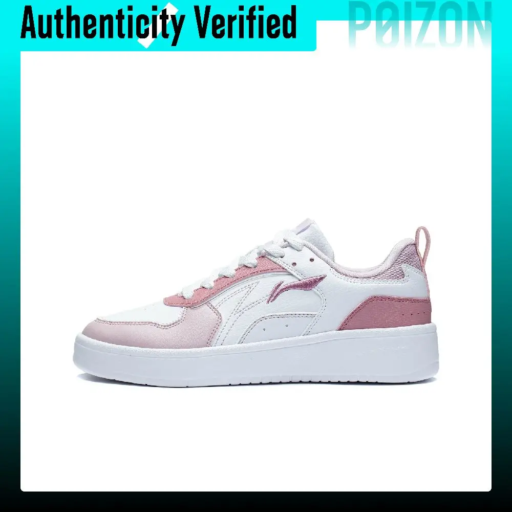 Li Ning Wheat Age Low top Skateboard Shoes Women's White Pink AGCT148-5
