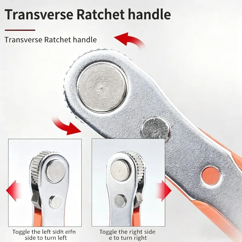 Ratchet Screwdriver Set 42-in-1 Multi-Function Socket & Bit Kit Portable Hand Tools High Torque Repair Tool for Home & Workshop