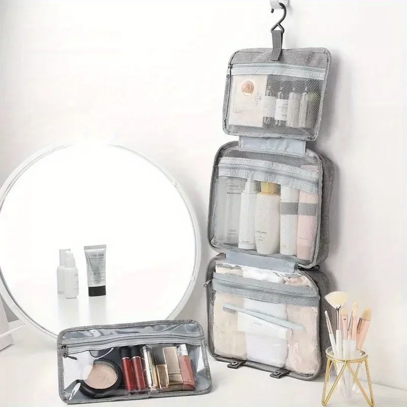 Women's Travel Toiletries for Men - Portable Hanging Storage Bag Cosmetic Bag Suitable for Cosmetic Travel Accessories Essential