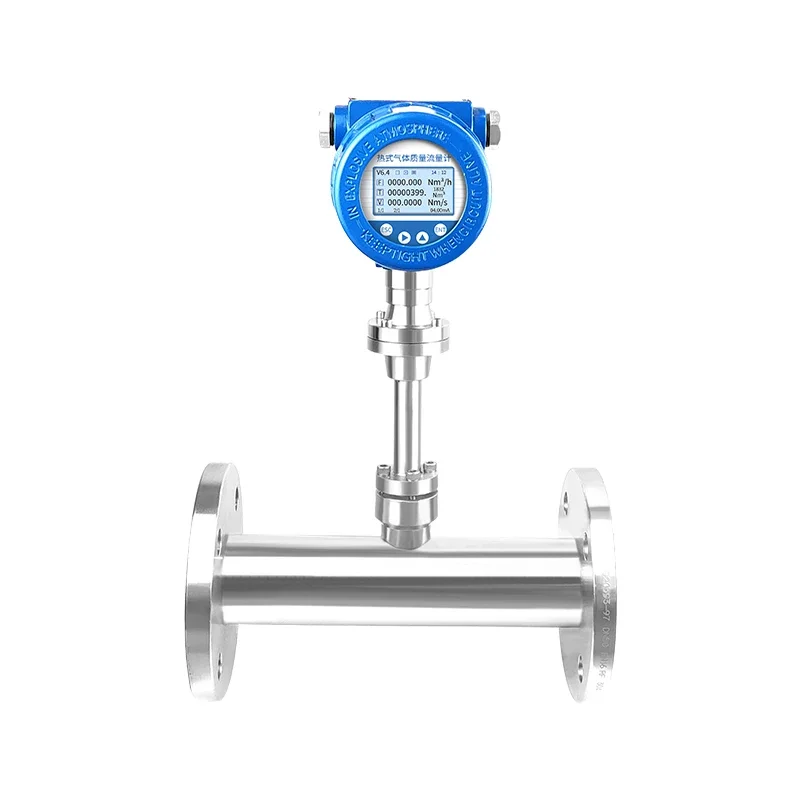 2026 Thermal Mass Flow Meter Smart Display Compressed Air Natural Gas Hydrogen CO2 O2 Flowmeter Medical Oxygen Flowmeter