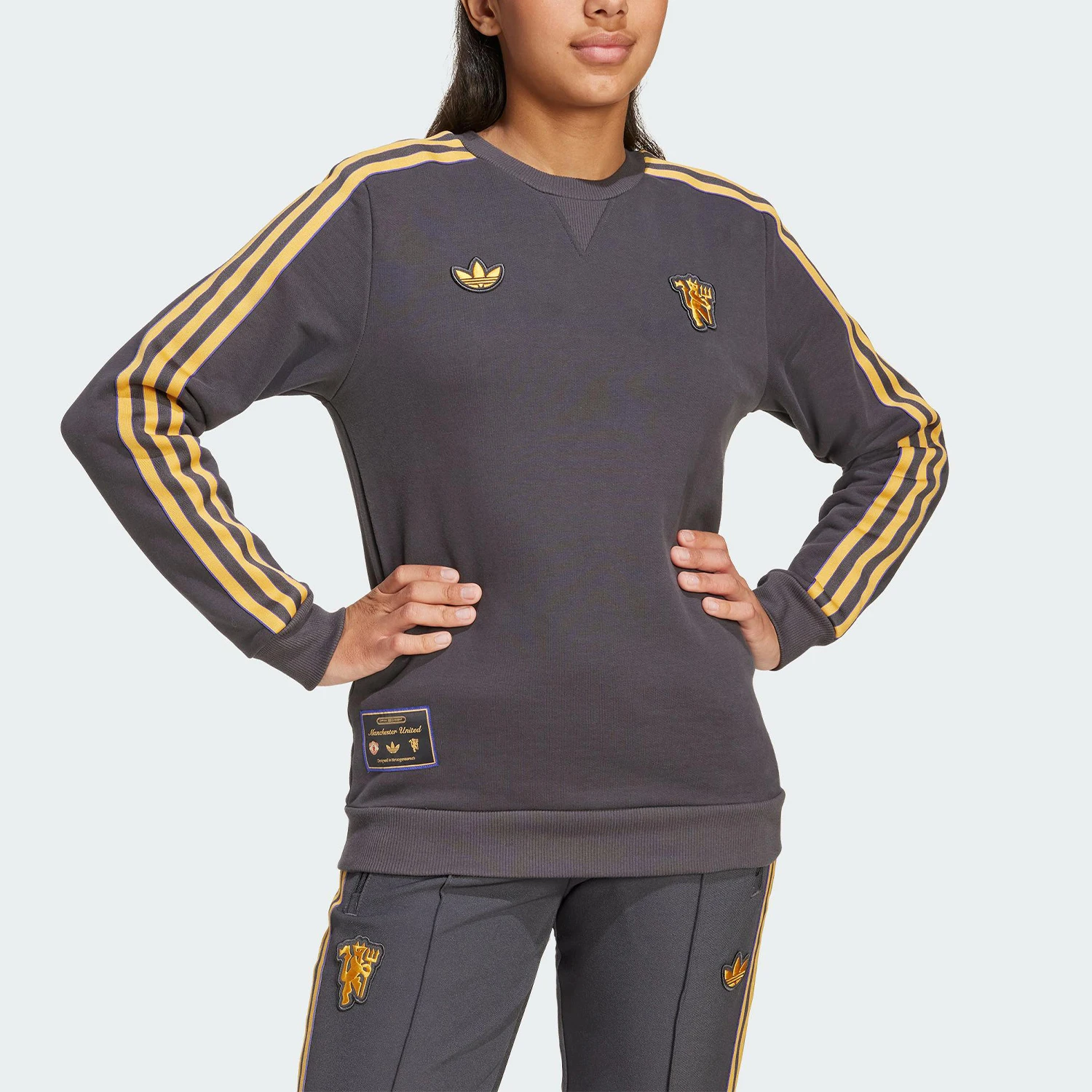 

Мужская футбольная трикотажная спортивная толстовка с капюшоном Adidas Originals Three Stripes JY1080