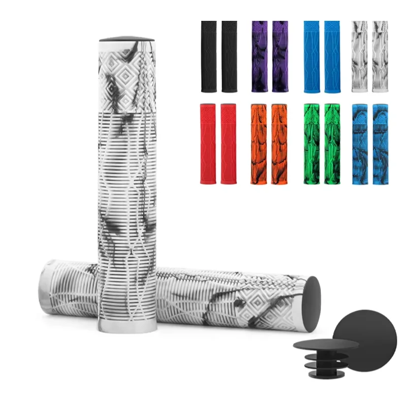 Random color 165mm Bicycle Grips Lengthening Non-Slip Soft Rubber Bike Handlebar Cover For 22.2mm Scooter BMX Mtb Handle Bars