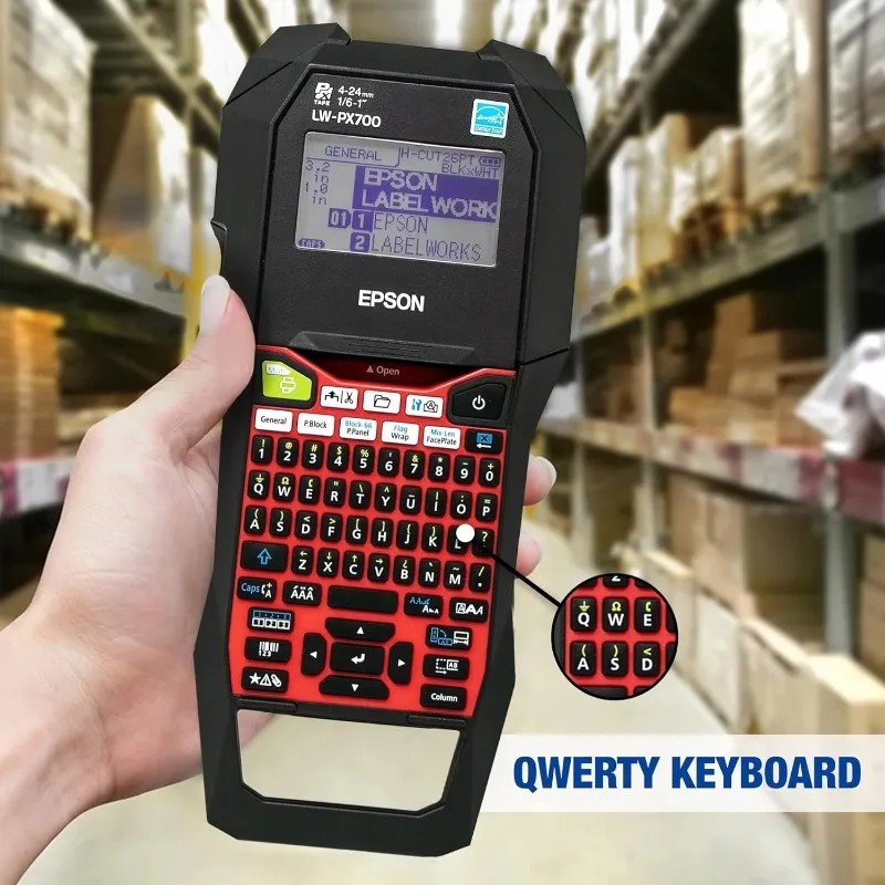 LW-PX700PCD Industrial Label Maker Kit - Complete Kit with Accessories