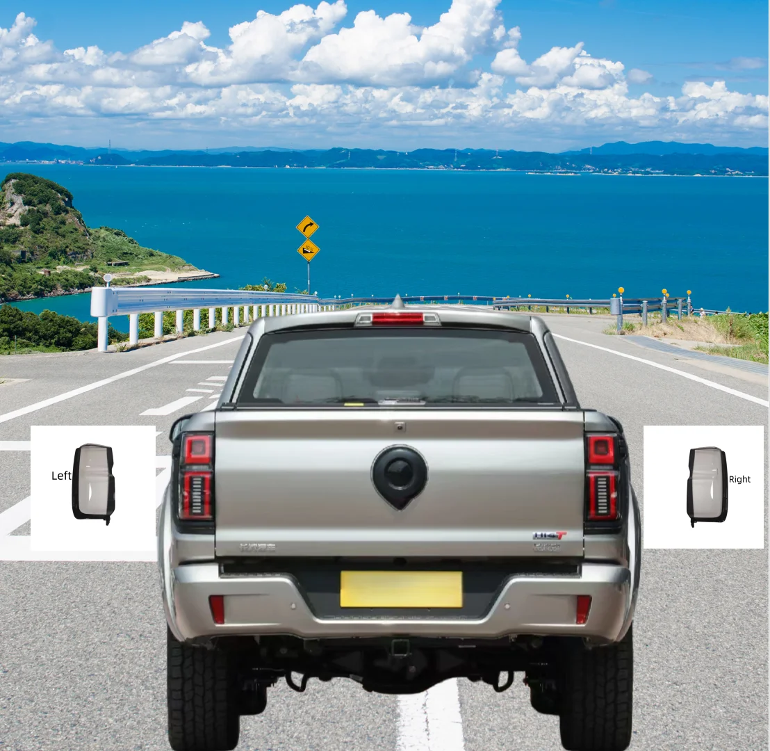 For Great Wall POER GWM Cannon Alpha, GWM P500,  2023-2025 models -Taillight covers, taillight housings, rear brake light masks