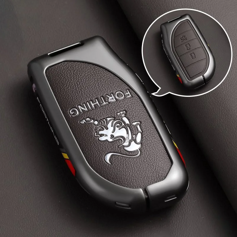 Zinklegierung Autoschlüsselhülle für Dongfeng Forthing T5 EVO Fengxing T5L V9 Schlüsselanhänger Fernbedienungsgehäuse Halter Zubehör – Detail 10