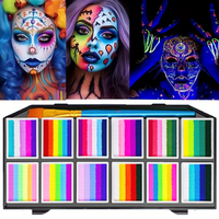 Human Face Painting Set, Festival and Comic Con Makeup, 3D Painting Pigments, Water-Soluble and Washable Pigments