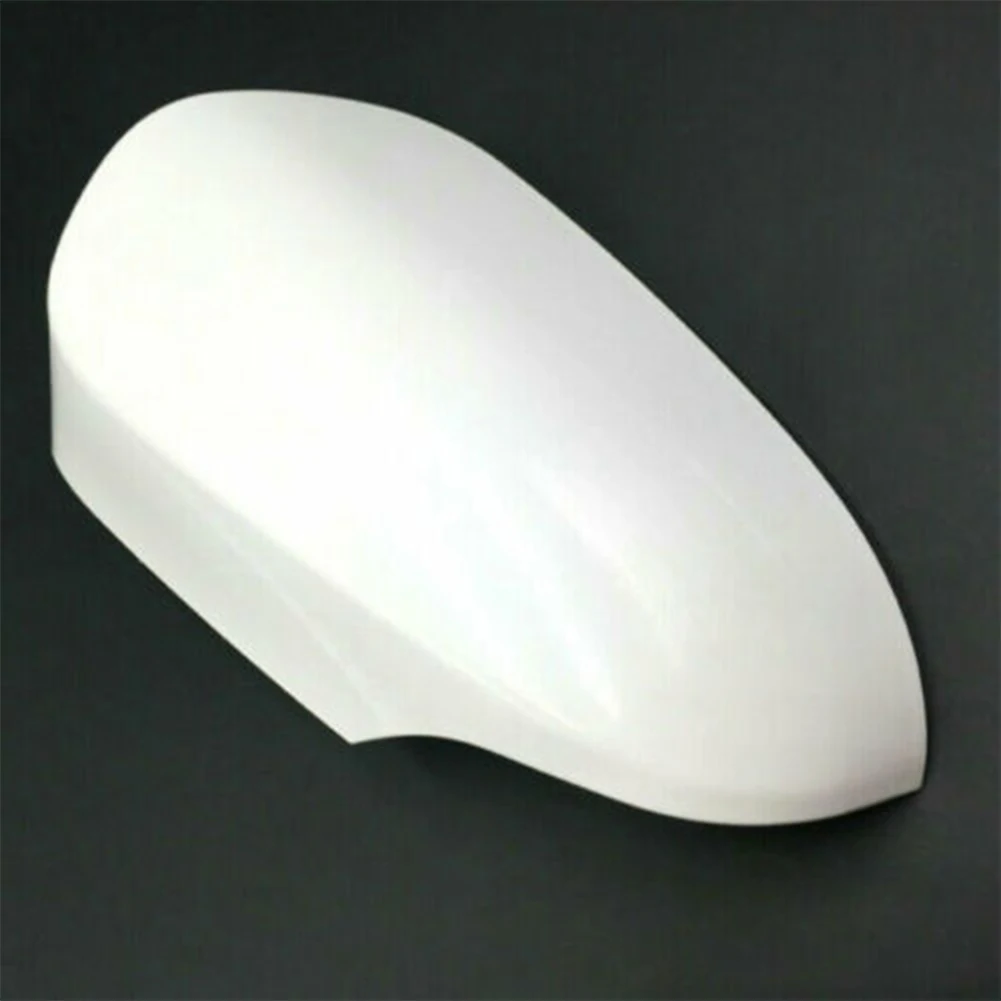 1x Left Rear View Mirror Case Cover Side Wing Door Mirror Cap For Toyota For Yaris 2012-2020 White Plastic Shell Car Accessories