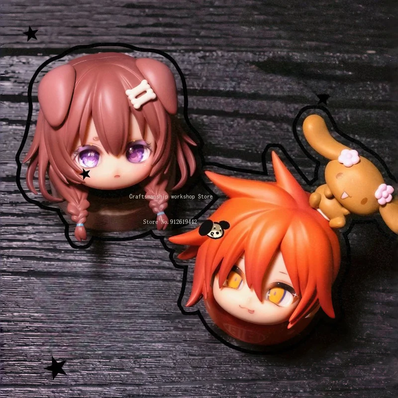 Soft Clay Pottery Doll Open Eye Face Shell No Mouth Replaceable Doll Expression Blank Face Shell Handmade Ceramic Mold Making