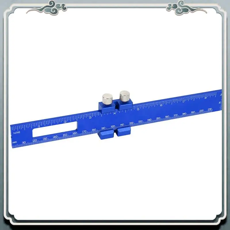 

Durable 3Piece Positioning Scribing Gauge Ruler Measuring Tool With Metric Imperial Scales For Carpenter