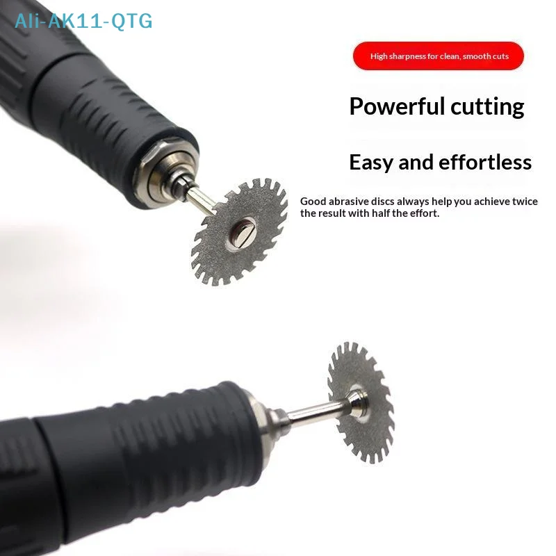 NEW 1Pc Laboratory Diamond Cutting Disc 22mm X 0.2mm 2.35mm Shank Perforated Rotary Grinding Wheel For Precision Lab Use